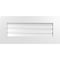 Ekena Millwork Vertical Surface Mount PVC Gable Vent: Functional, w/ 3-1/2"W x 1"P Standard Frame, 30"W x 14"H GVPVE30X1401SF - alternate 1